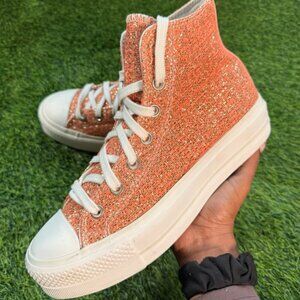 Converse Chuck Taylor All Star Lift Platform Healing clay/light gold Sz US 5